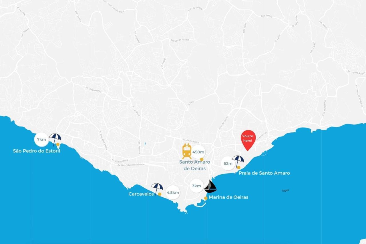 Santo Amaro Beach Family Stays Oeiras Eksteriør bilde